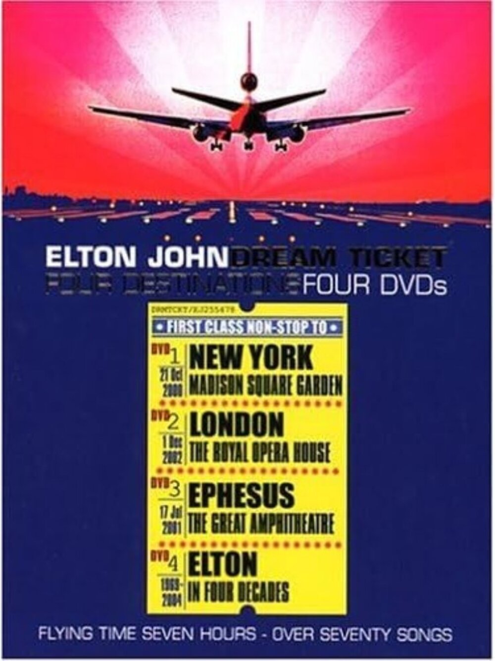 Elton John: Dream Ticket (4-DVD Set, Region 1) Very Good condition!